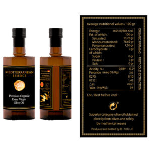 Mediterranean Essence Organic Olive Oil (500ml)