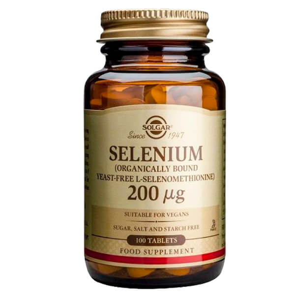 Solgar Selenio 200 µg (Sin levadura) - 100 Comprimidos