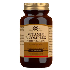Solgar Vitamina B-Complex con Vitamina C - 100 Comprimidos